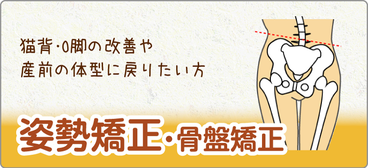 姿勢矯正・骨盤矯正